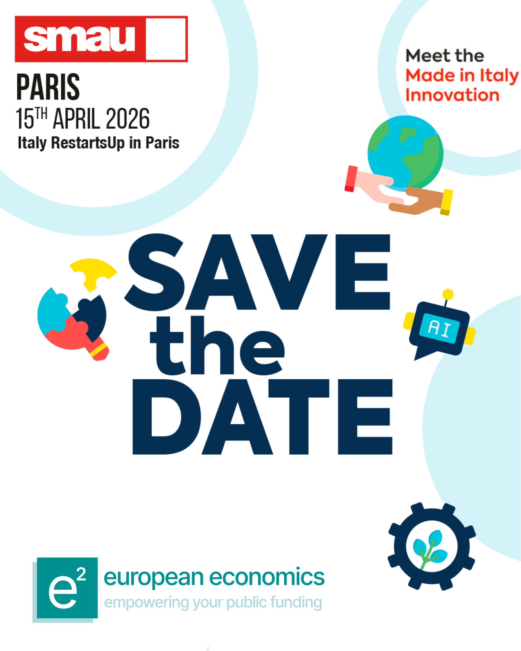 european economics à SMAU Italy restartUp à Paris