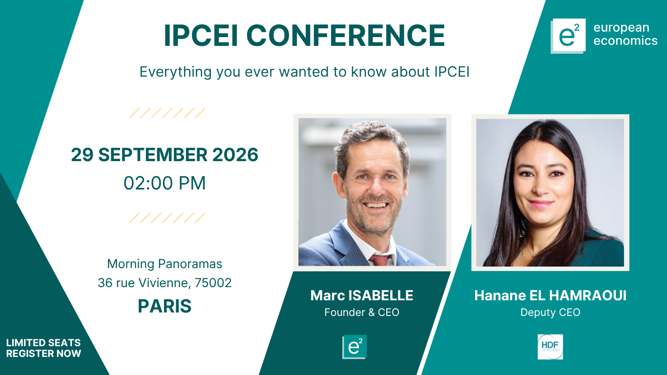 IPCEI Conference organised by european economics on Tuesday 29 September